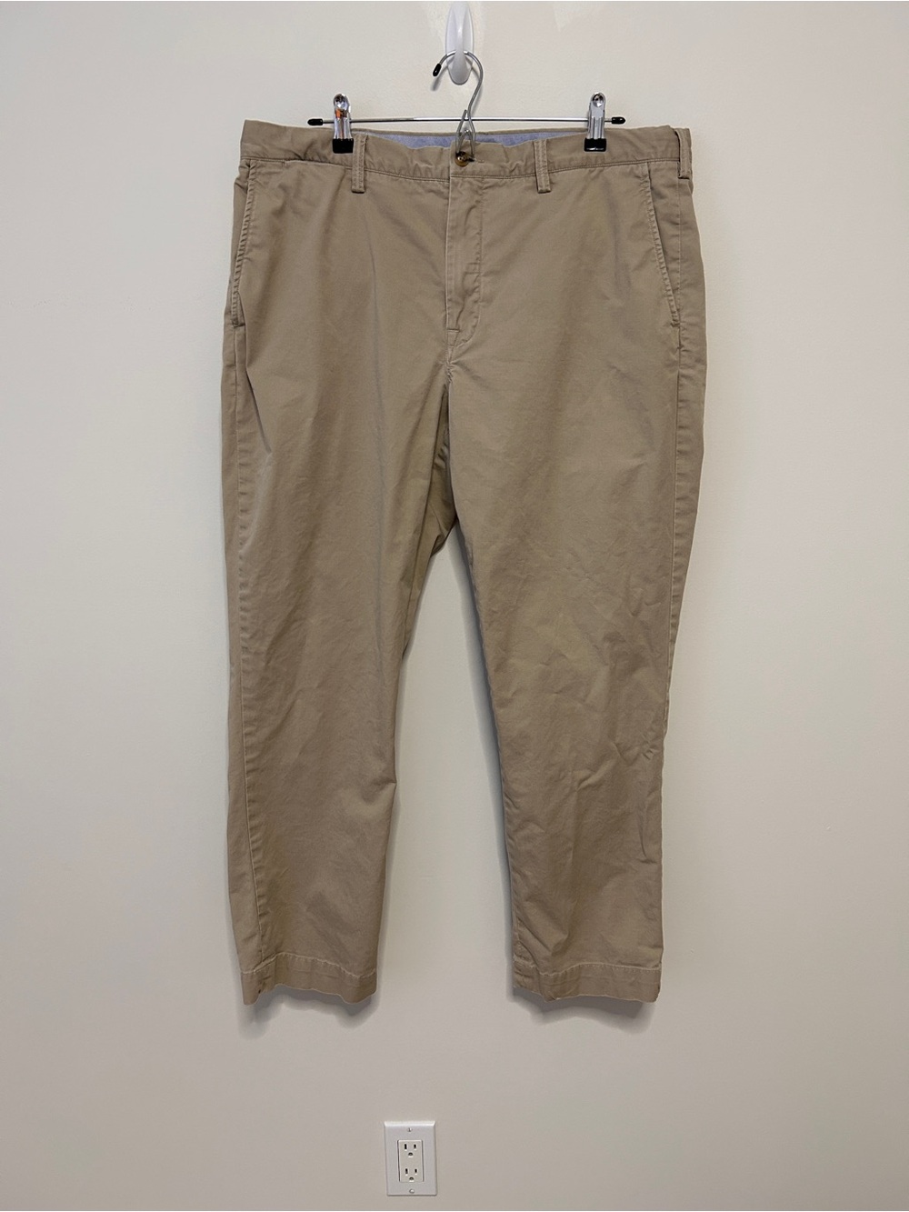 Polo Ralph Lauren Chino Pants Mens 38x30 khaki Preppy Straight Leg Classic Fit
